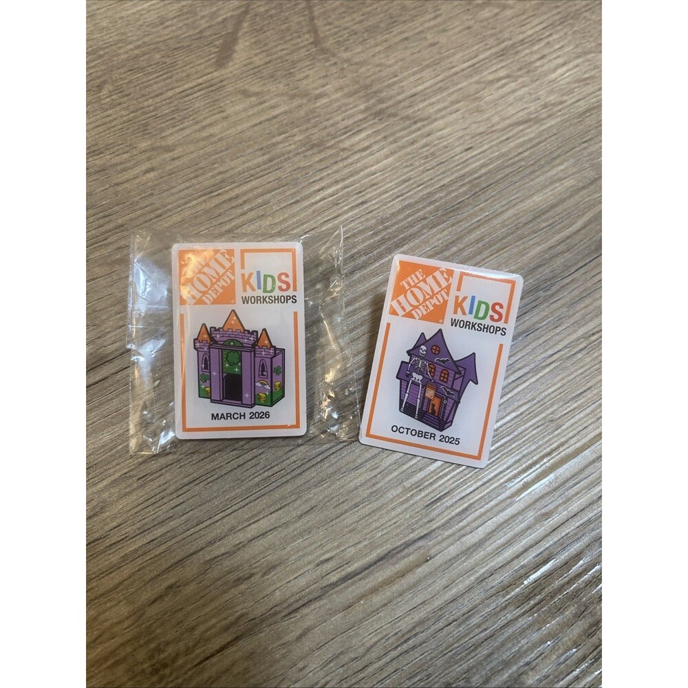 Home Depot Kids Craft Collectible Pins